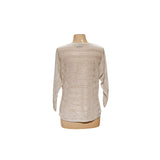 Tahari Cream Linen Knit Pullover Sweater XS