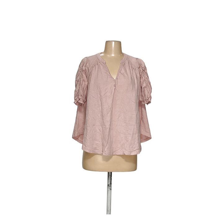 Free People Pink Cotton Blouse - Women's XS