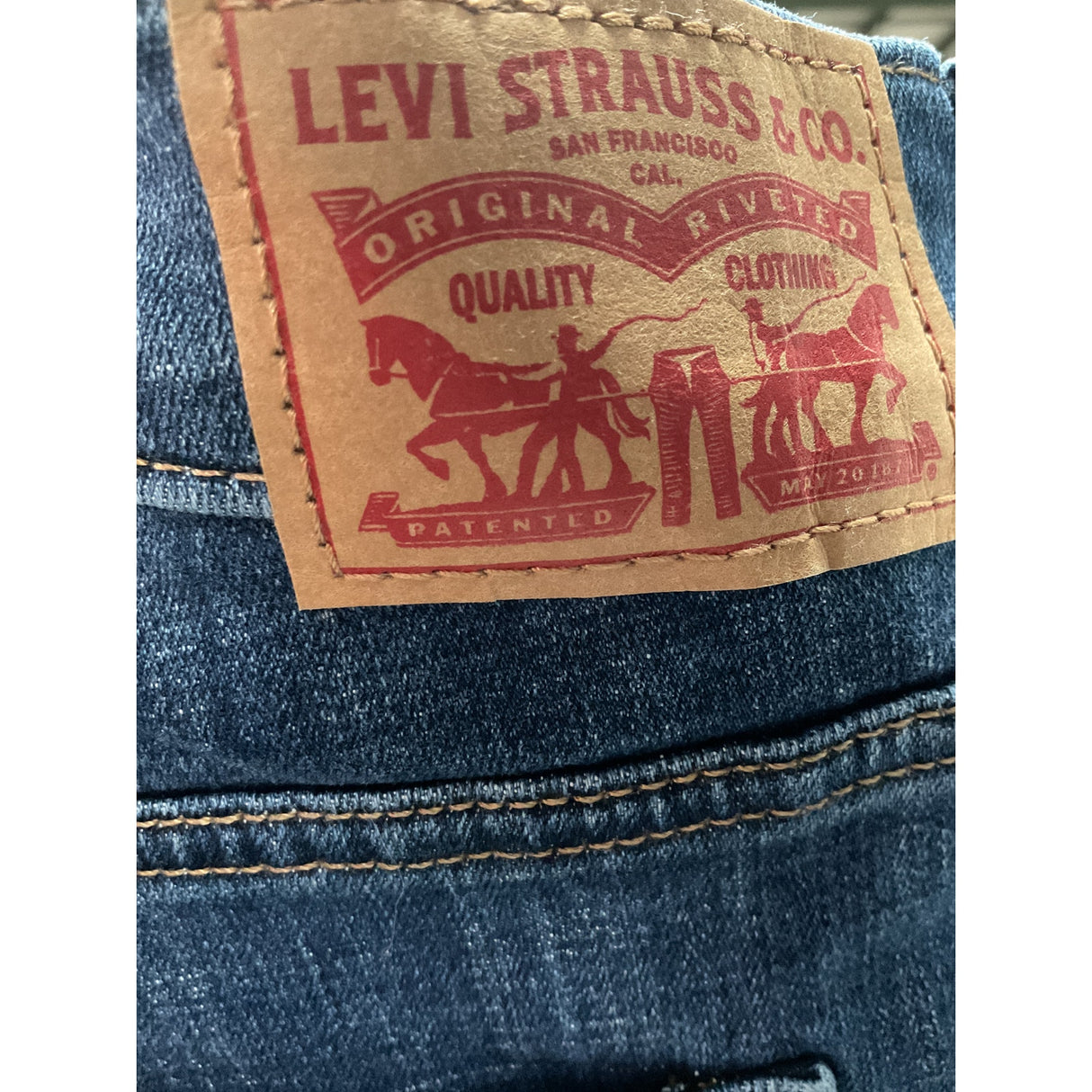 Levi's Blue Capri Jeans - Size 33