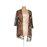 Catherines Floral Cover Up - Black, 1X