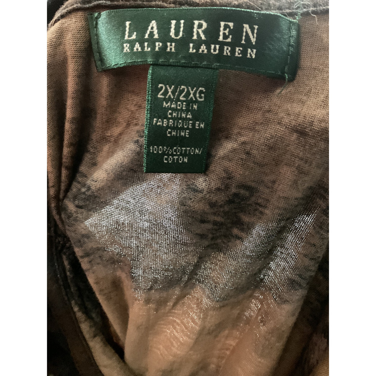 Lauren Ralph Lauren Brown Blouse