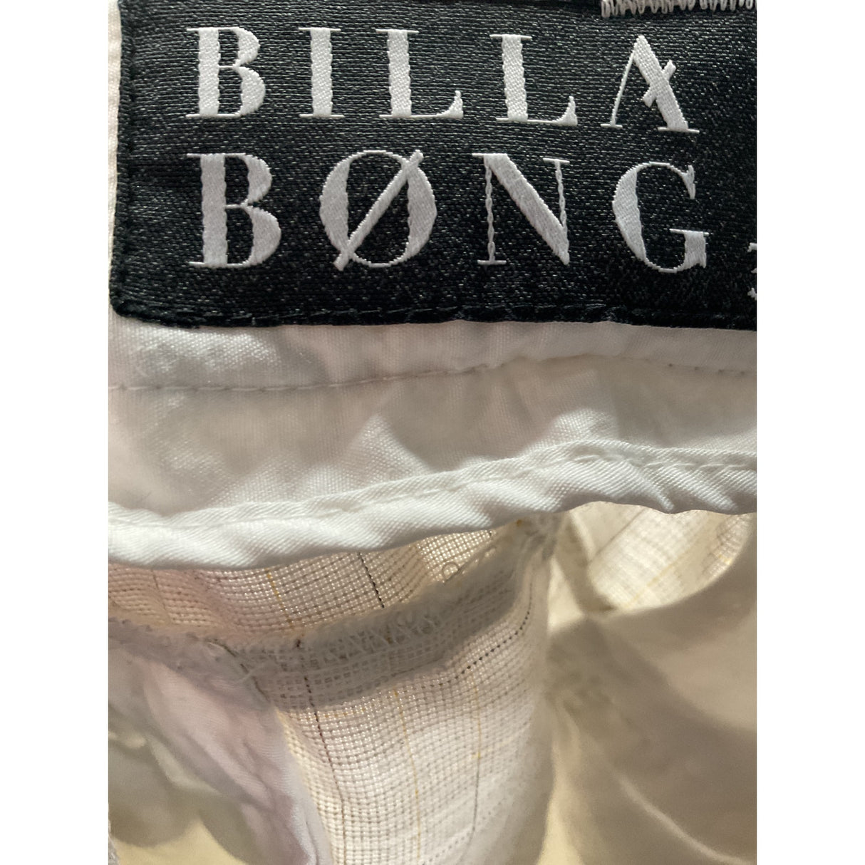 Billabong White Men's Bermuda Shorts - Size 34