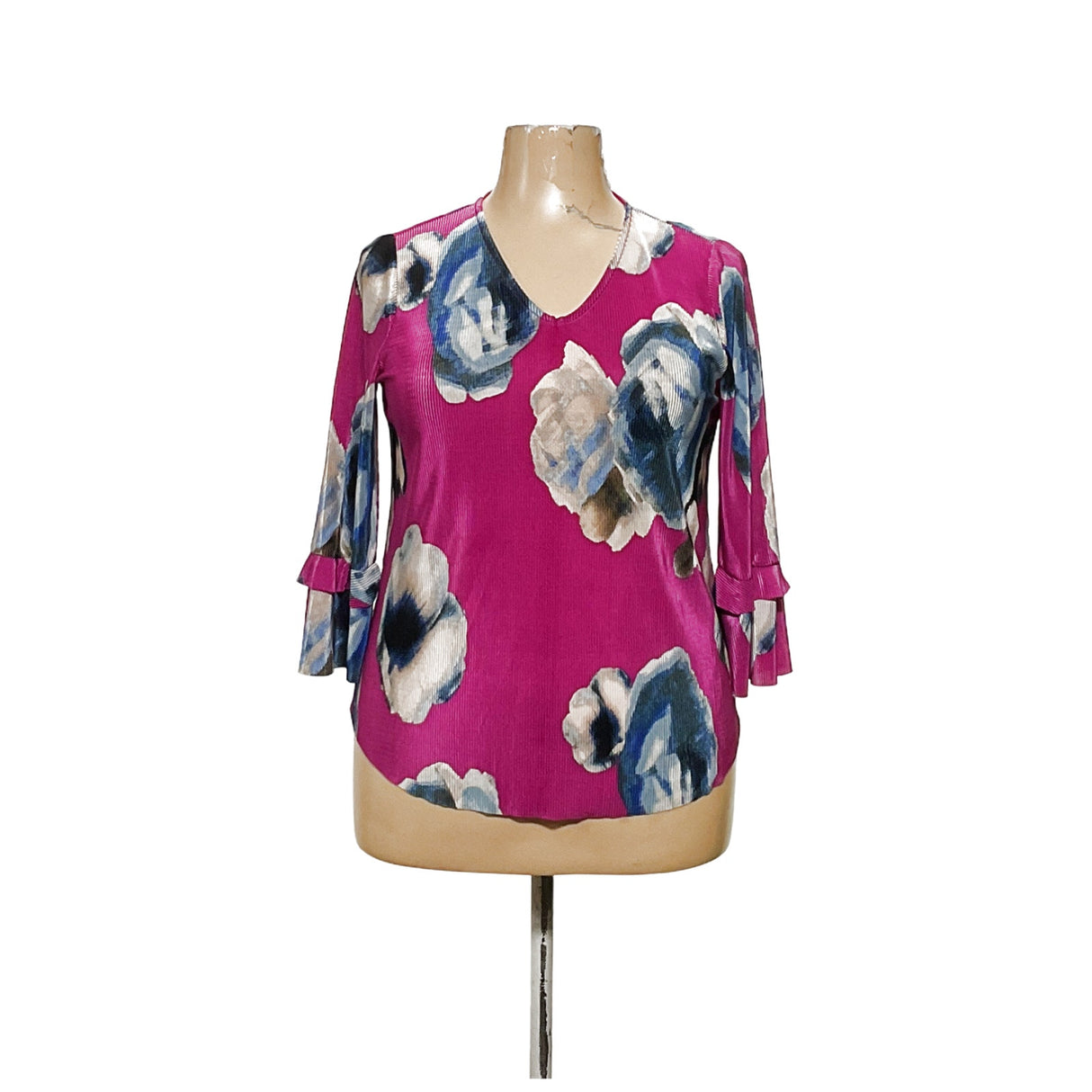 Chico's Plus Size Floral Blouse 2