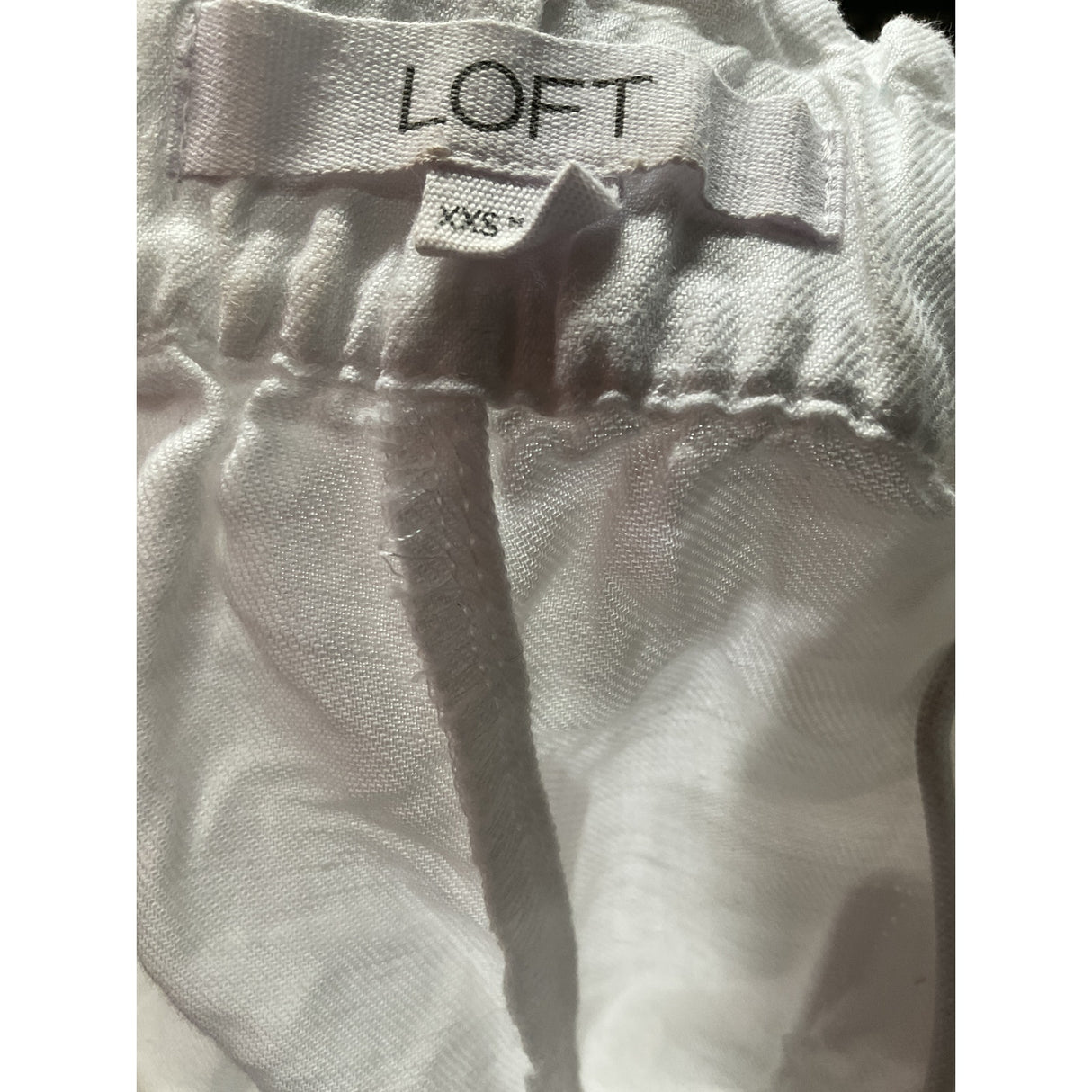 LOFT White Sailor Shorts - XXS