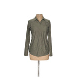 Eddie Bauer Green Women's Button-Up Top (Size S)