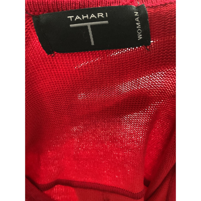 Tahari Red Plus Size Rayon Sweater