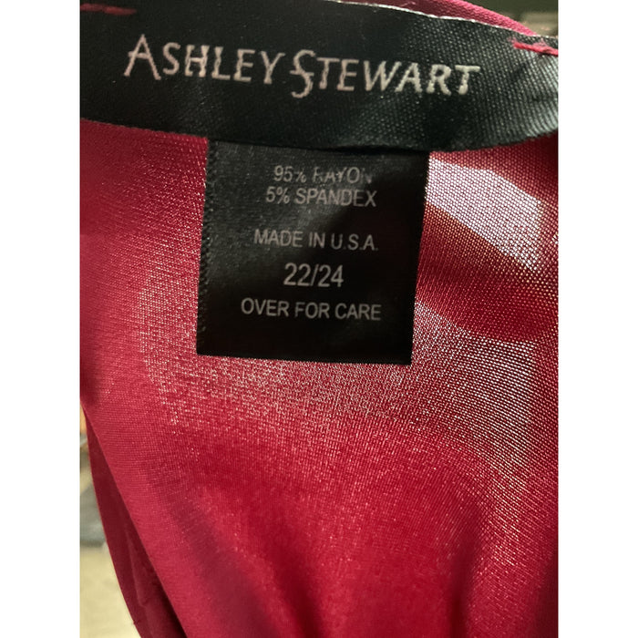 Ashley Stewart Red Plus Size Blouse