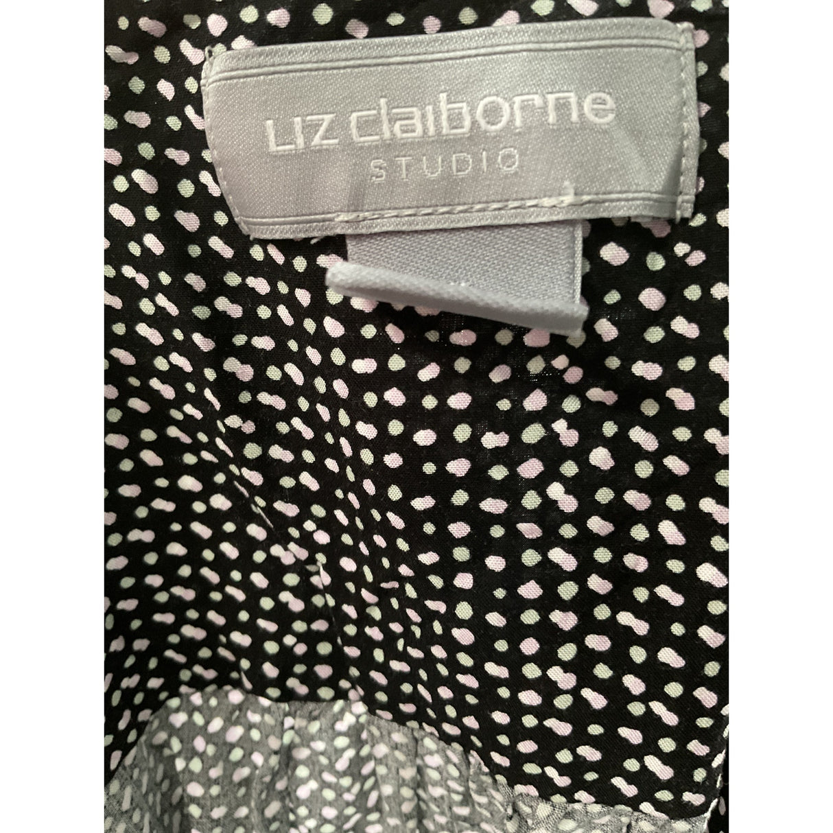 Liz Claiborne XL Black Rayon Blouse