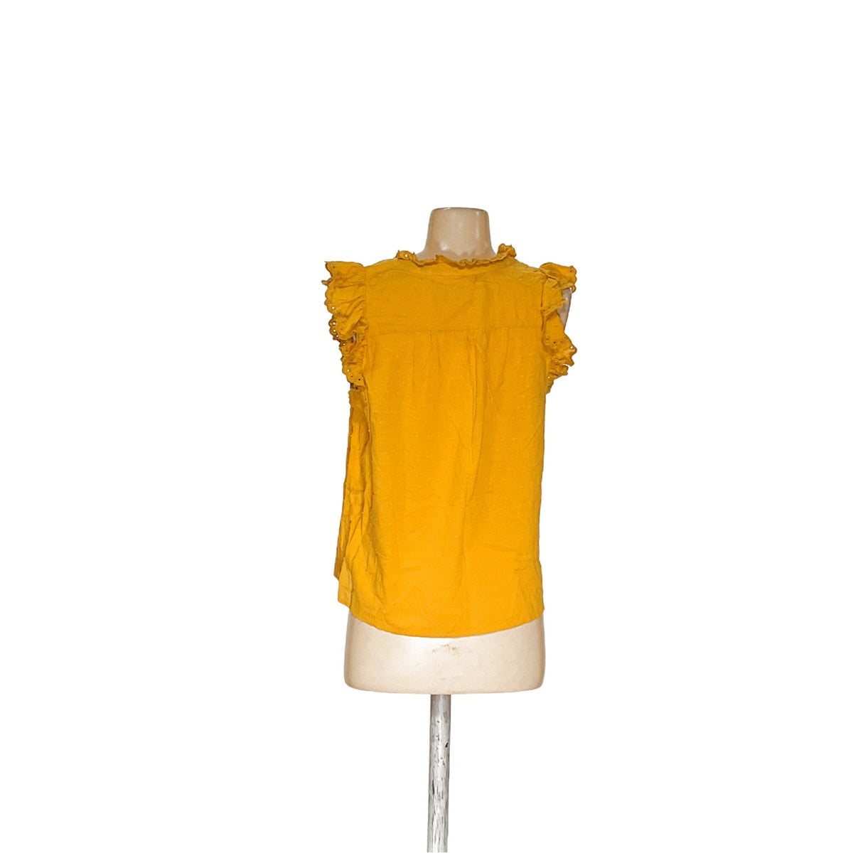 LOFT Yellow 100% Cotton Blouse