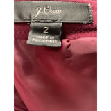 J. CREW A-Line Skirt - Red (Size 2)