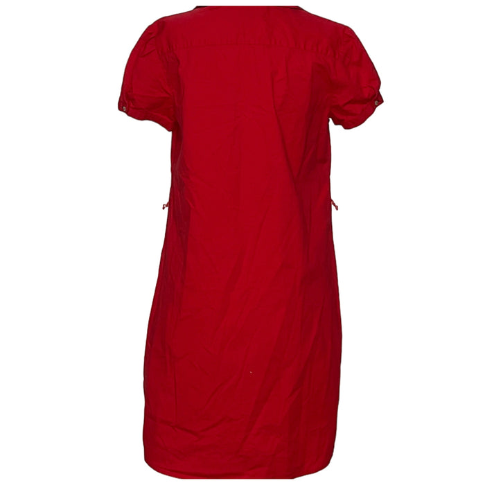 Tommy Hilfiger Red Midi Shirt Dress - Women's M