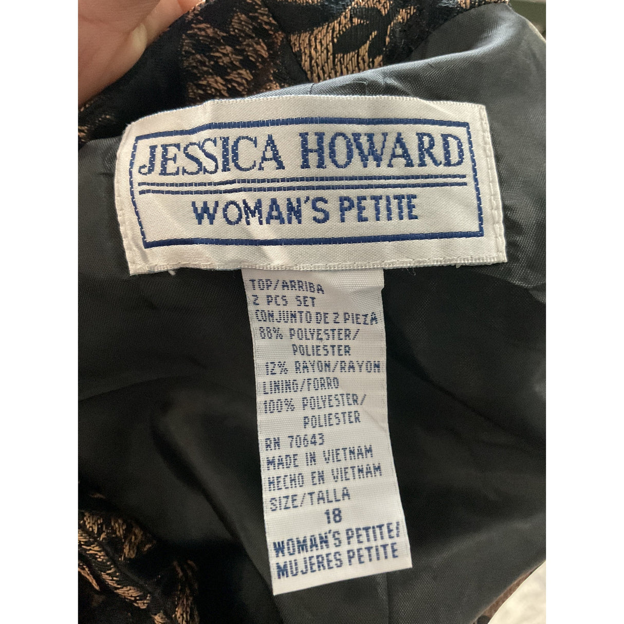 JESSICA HOWARD Brown Blazer - Size 18