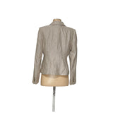 Ann Taylor Cream Cotton Blazer, Size 8