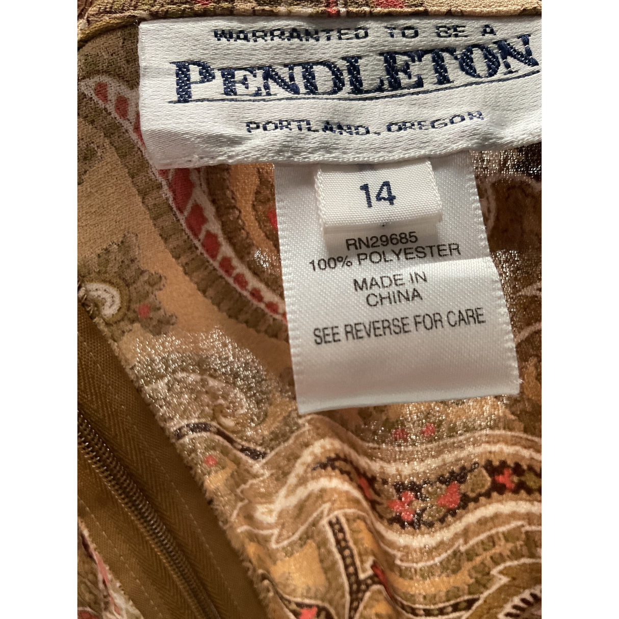 Pendleton Multicolor Paisley Maxi Skirt