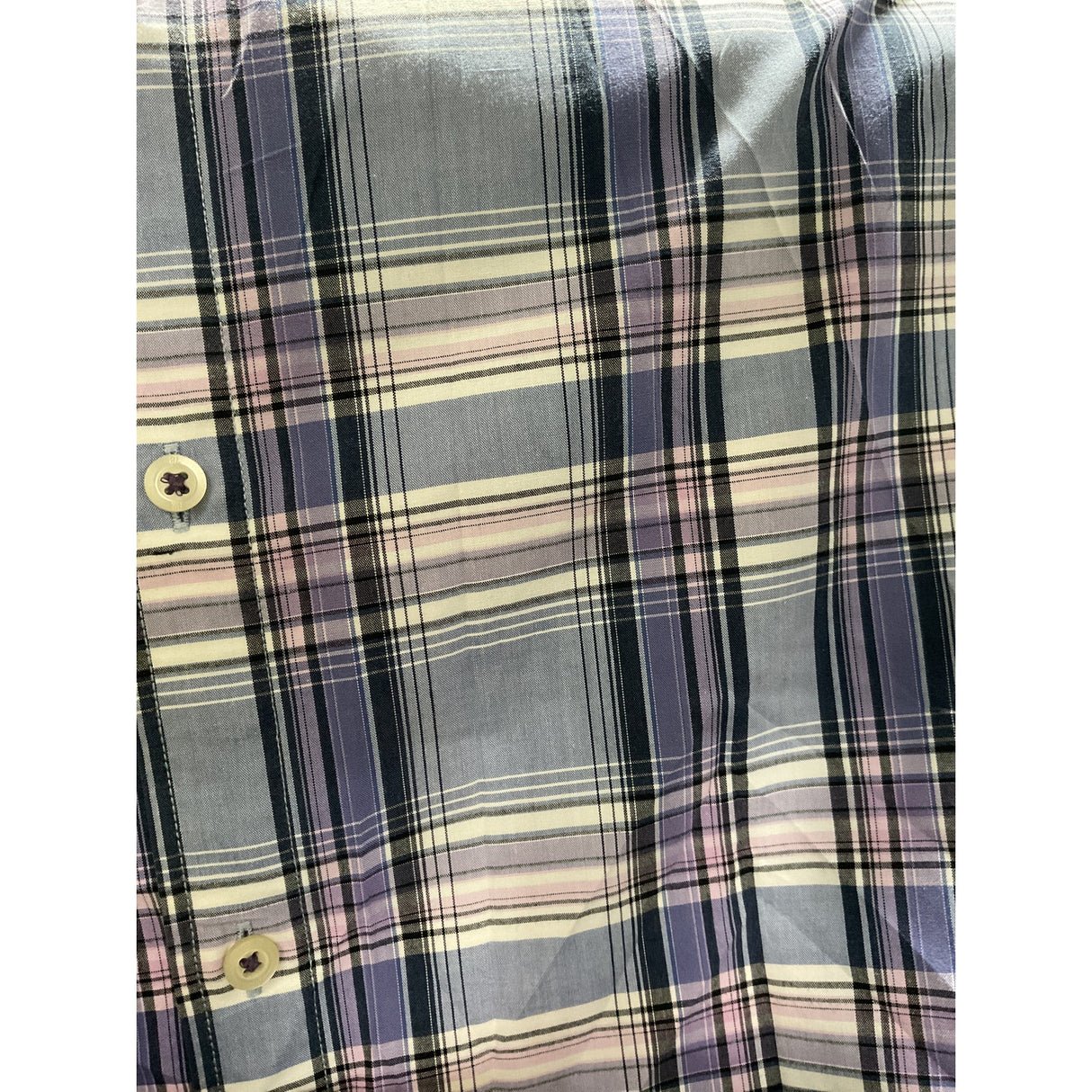Banana Republic Men's L Purple Plaid Shirt