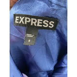 Express Blue A-Line Midi Dress - Size 0