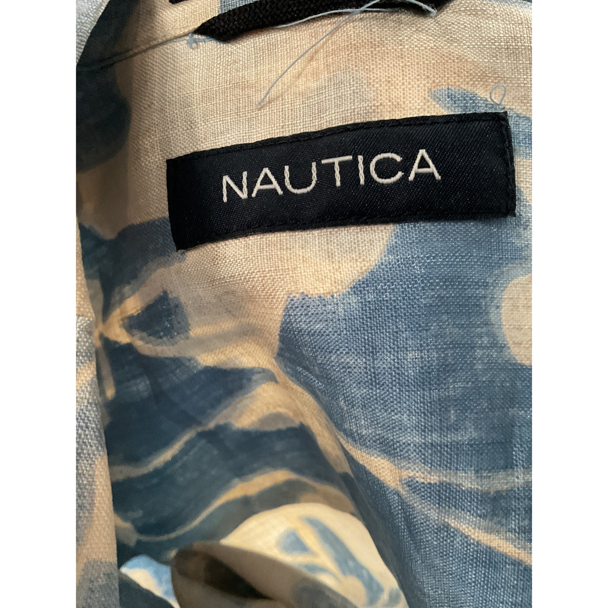 Nautica Silk Short Sleeve Watercolor Shirt