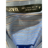 ZARA Multicolor Striped Button-Up Blouse