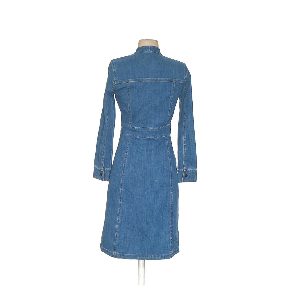 Madewell Women's Blue Midi Shirt Dress - Size 00