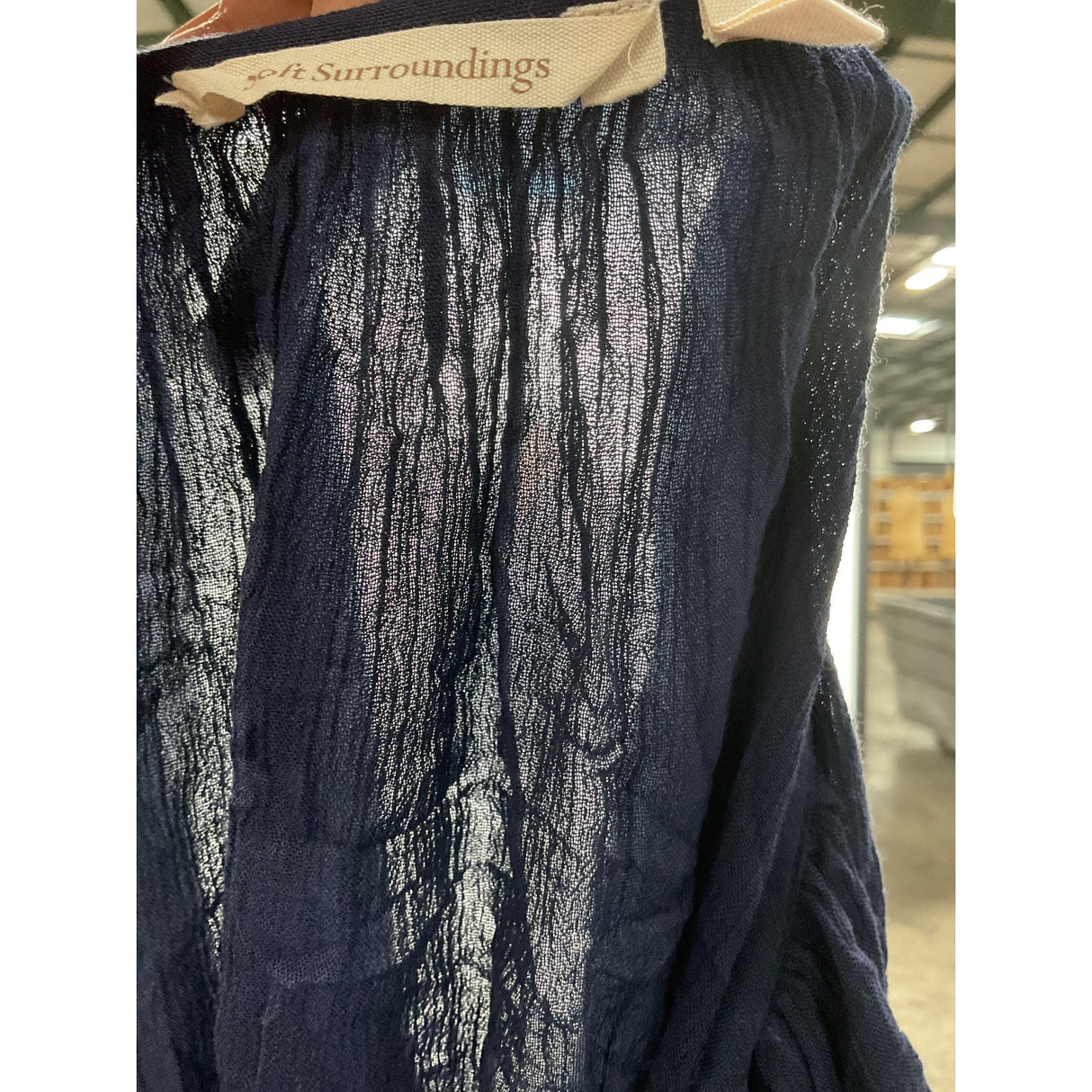Soft Surroundings Blue Rayon Blouse 2X
