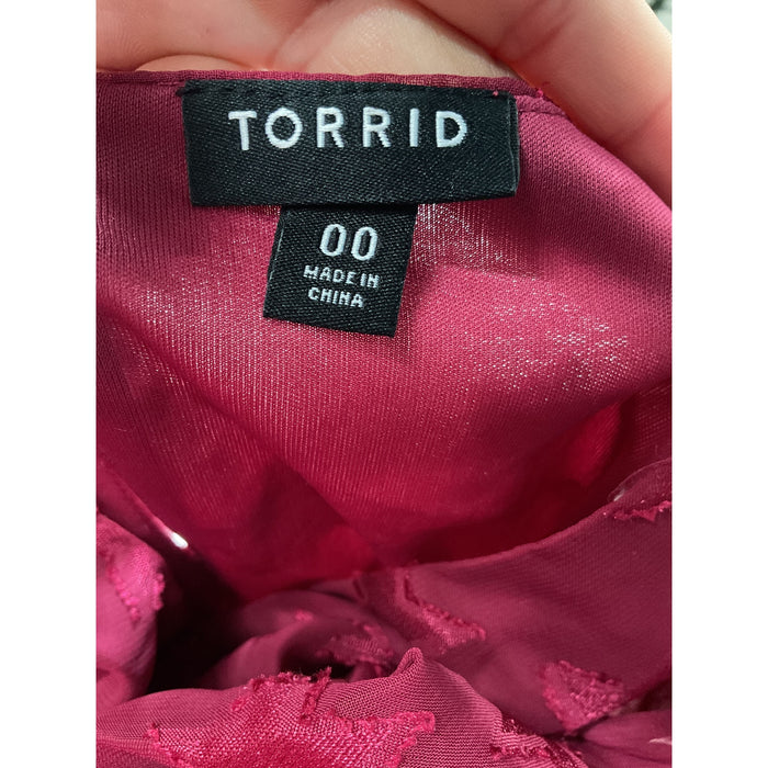 Torrid Red Cotton Blouson Dress