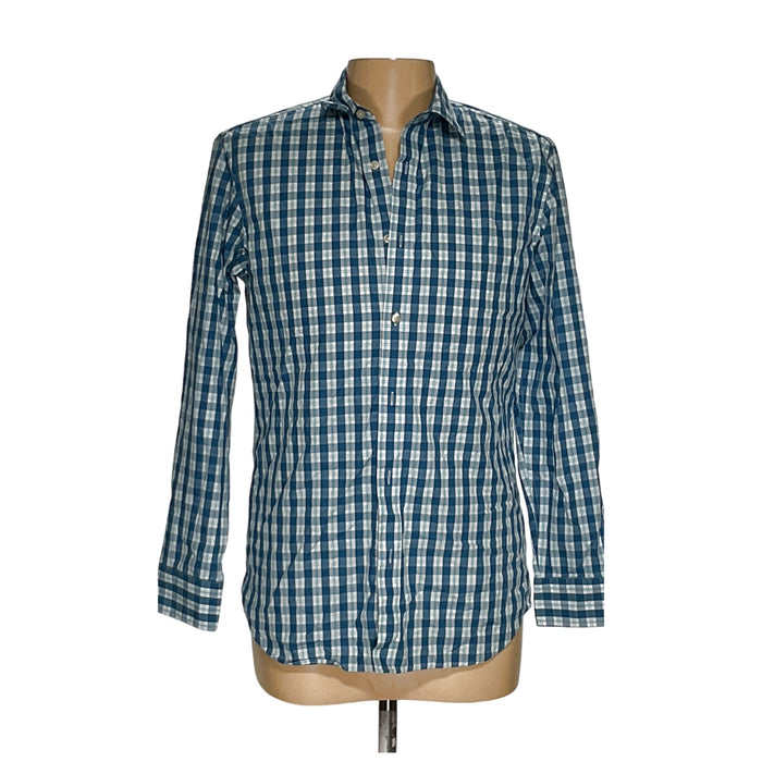 Men's Blue BR Button-Up Shirt