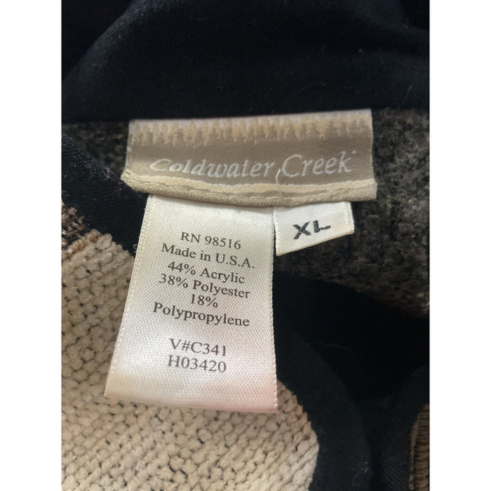 Coldwater Creek XL Multicolor Full Zip Sweater