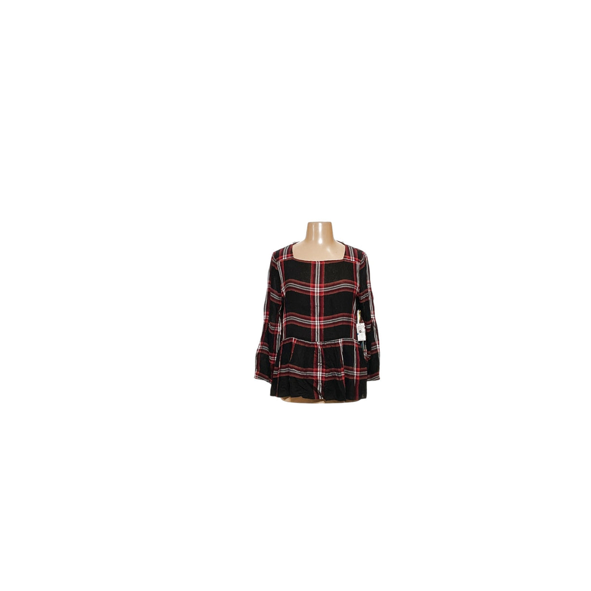 CeCe Plaid Multicolor Blouse - XL