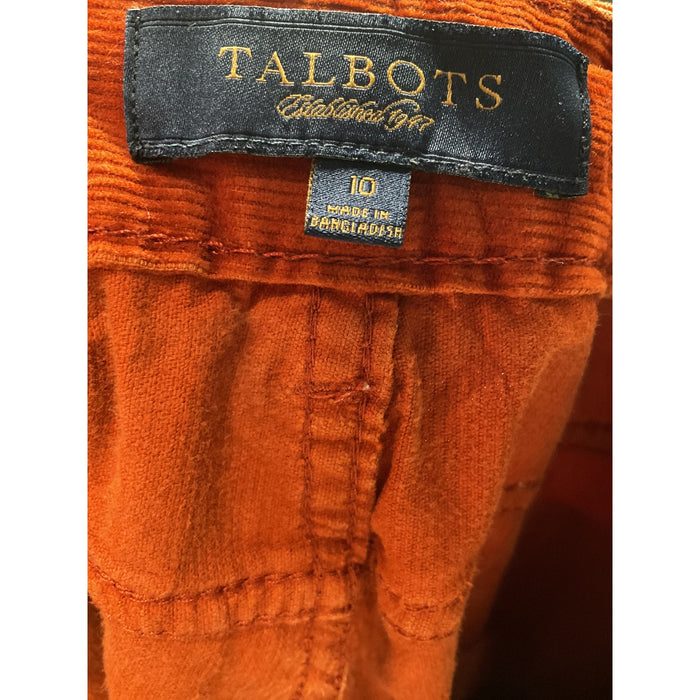 Talbots Orange Ankle Pants (Size 10)