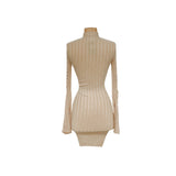 Fashion Nova XS Beige Bodycon Midi Dress