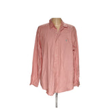 Ralph Lauren Men's Orange Button-Up Shirt