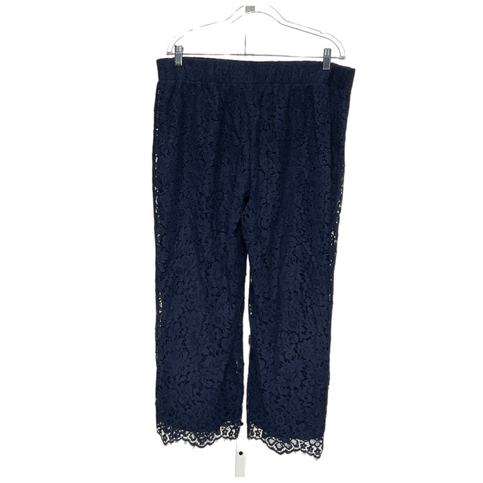 Isaac Mizrahi Blue Petite Ankle Pants LP