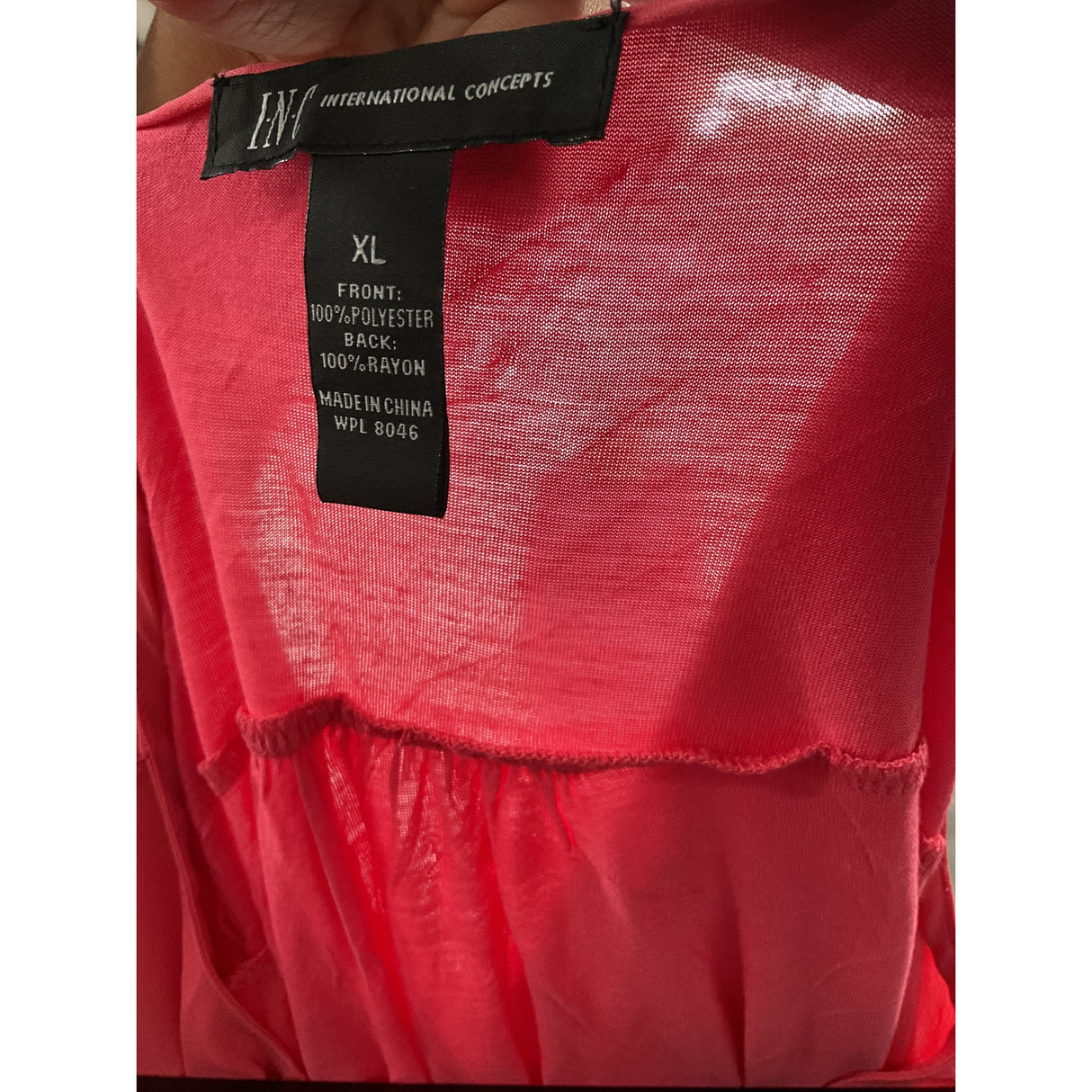 INC International Concepts Pink Blouse XL