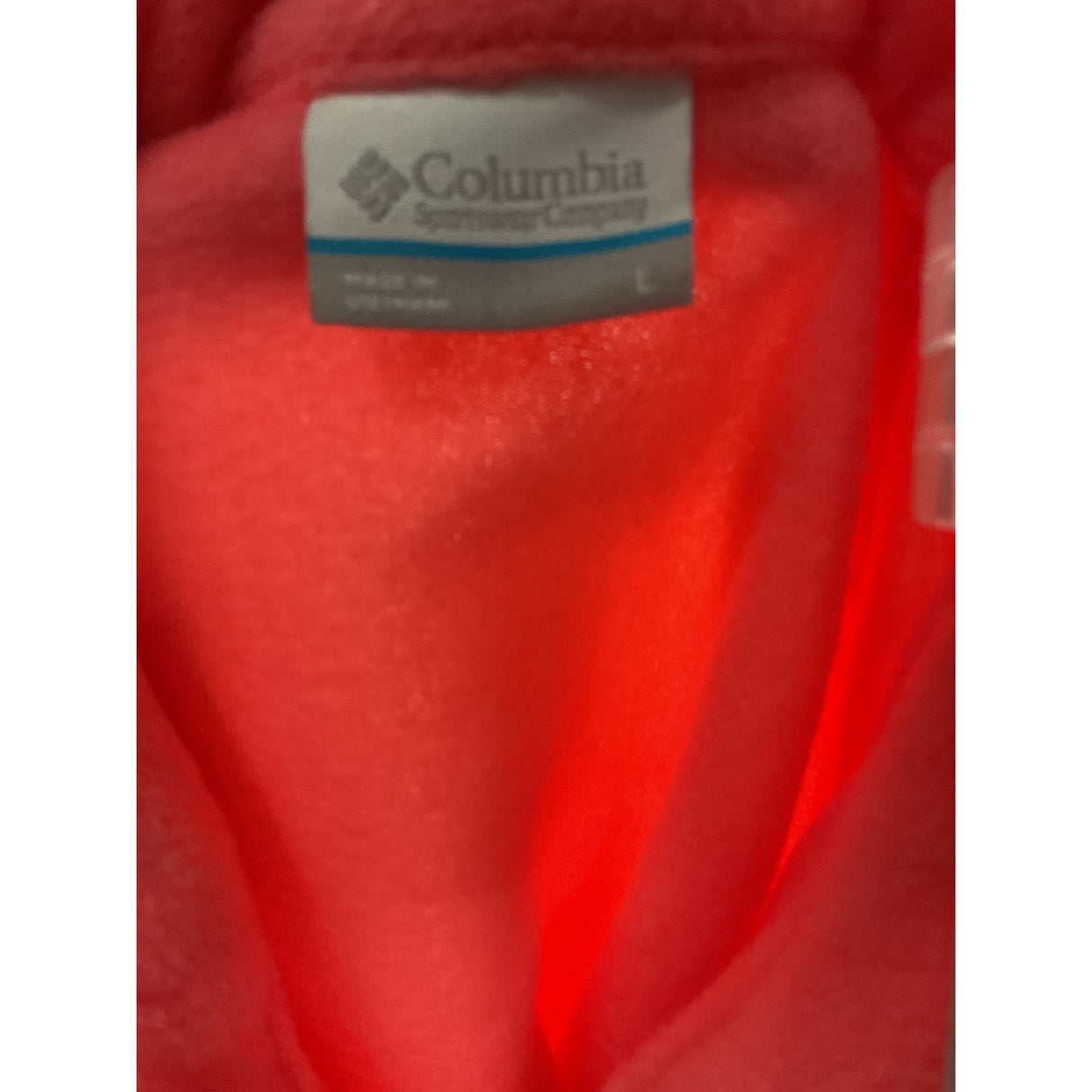 Columbia Red Full Zip Sweater - Women's L