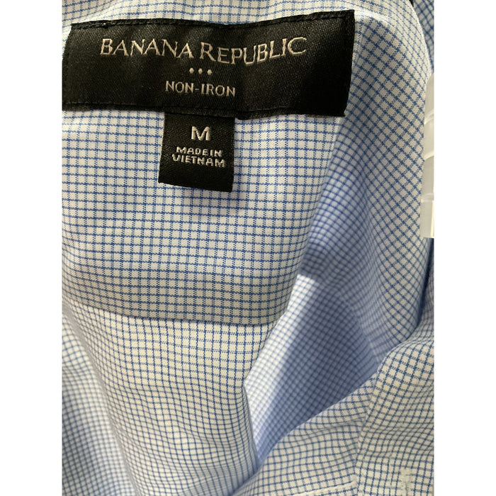 Banana Republic Men's Blue Long Sleeve Button-Up Shirt M