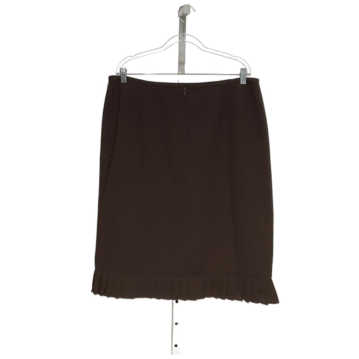 Le Suit Women's Brown A-Line Skirt - Size 18