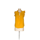 LOFT Yellow 100% Cotton Blouse