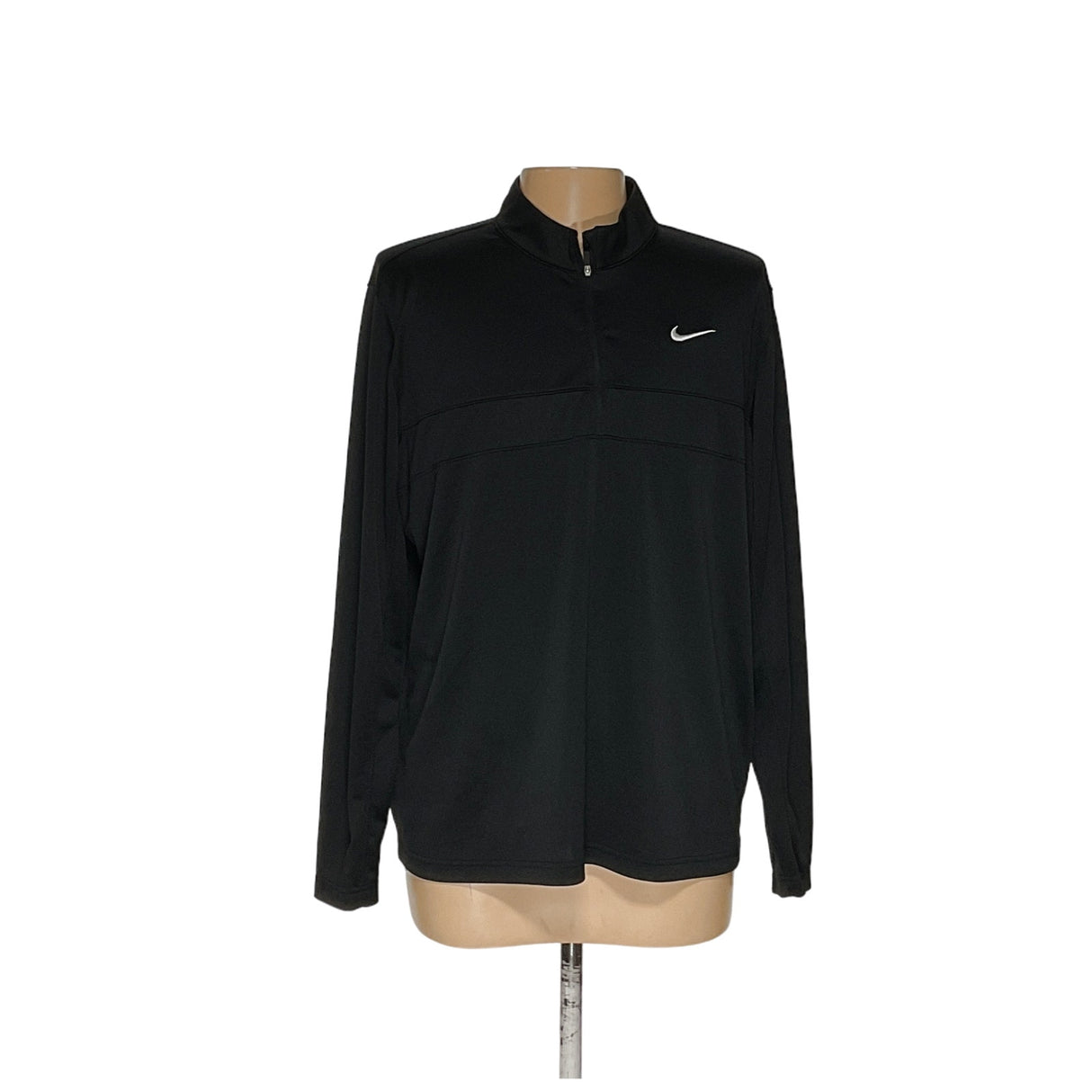 Nike Men's Black Henley Sweatshirt XL