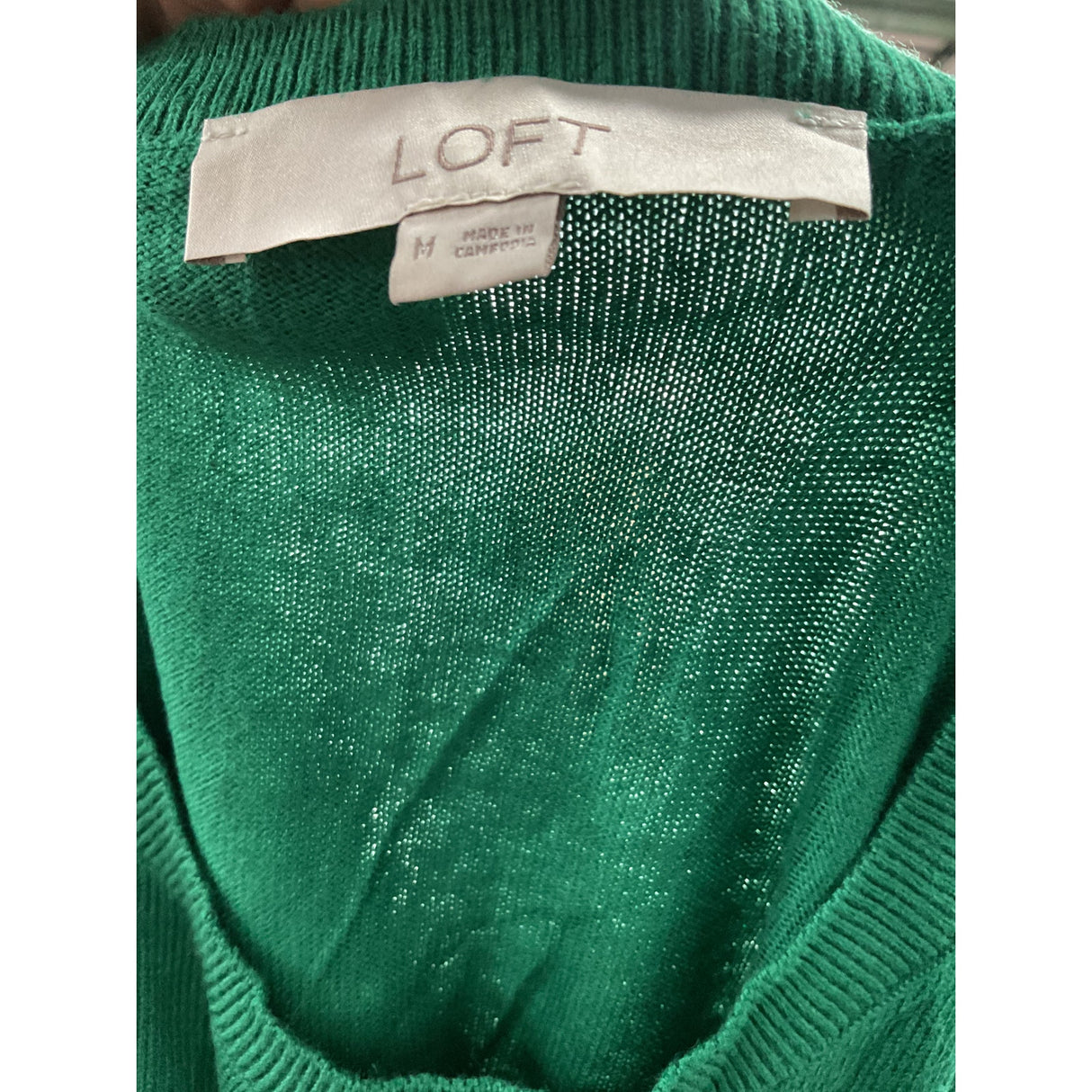 LOFT Green Pullover Sweater - Women's M