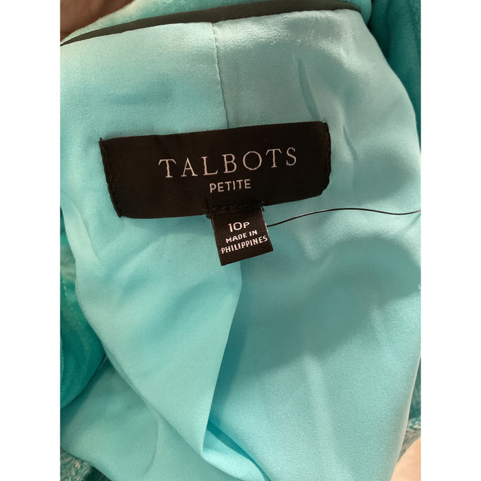 Talbots Blue Wool Blazer Size 10P