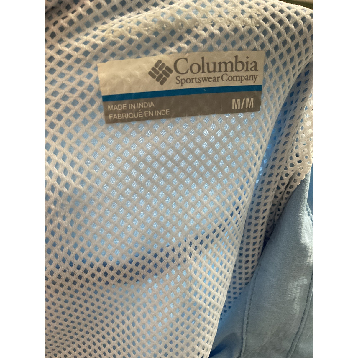 Columbia Blue Men's Casual Button-Up Shirt - Size M