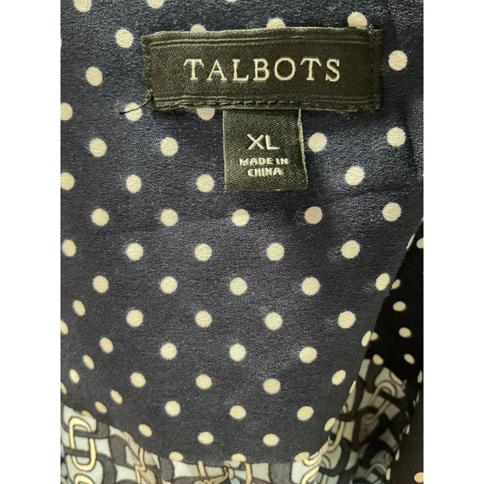 Talbots Multicolor XL Women's Button-Up Top