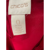 Chico's Red Polyester Blouse