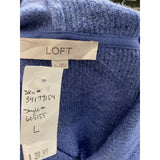 LOFT Blue Acrylic Sweater - Women's L