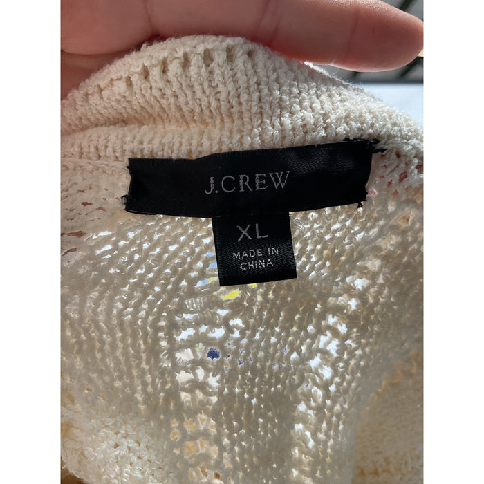 J. CREW Cream Cardigan XL