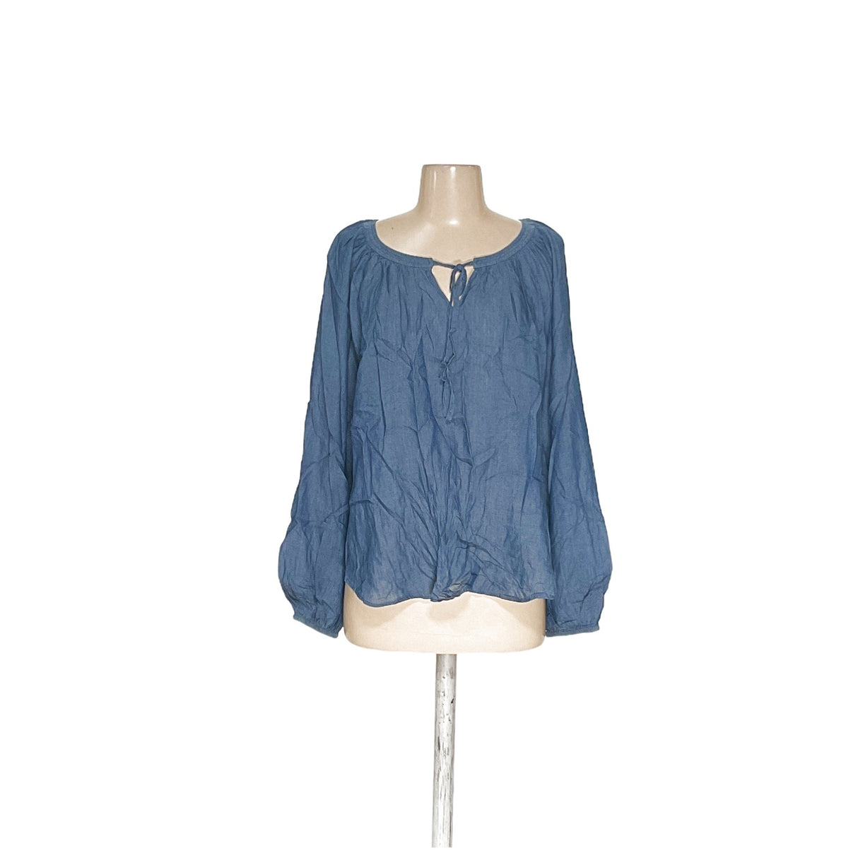 LOFT XL Blue Chambray Blouse