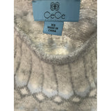 CeCe Gray Fair Isle Sweater - Size XS