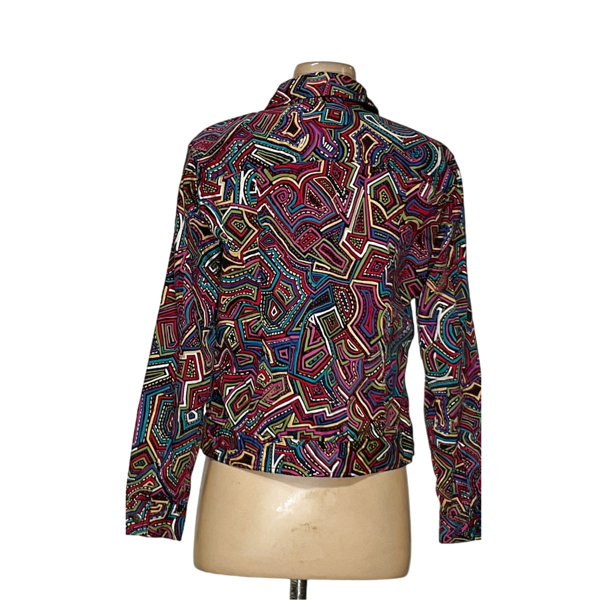 Chico's Cotton Multicolor Blazer