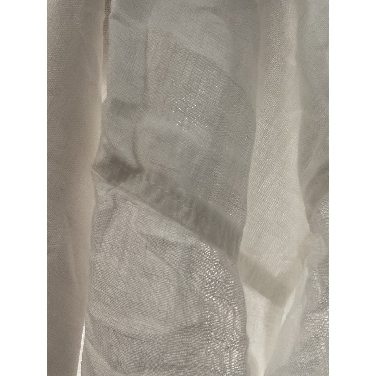 Tahari White Linen Button-Up Top 1X