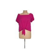 LOFT Pink Cotton L Blouse Womens Top